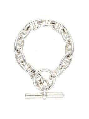 Hermes Chaine D'ancre GM Silver Bracelet